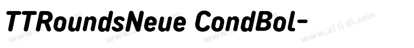 TTRoundsNeue CondBol字体转换